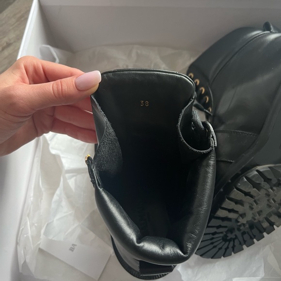 Balmain Black Army Ranger Zip Boots - Picture 3 of 6